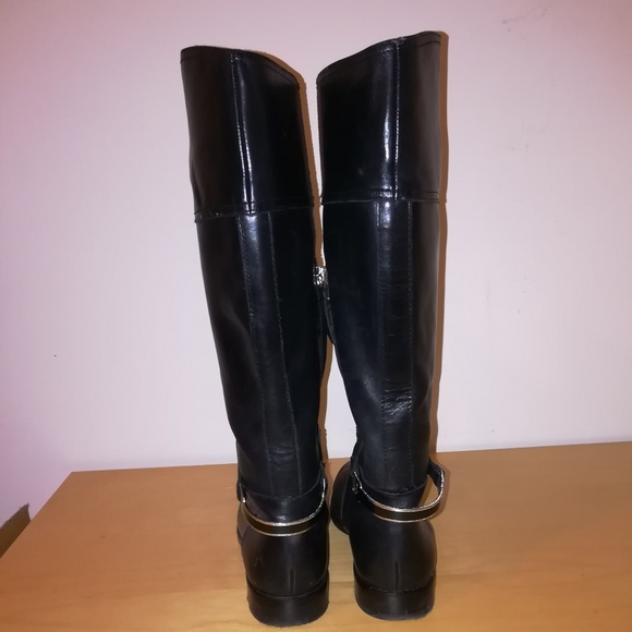 Ralph Lauren black leather boots - Picture 3 of 8